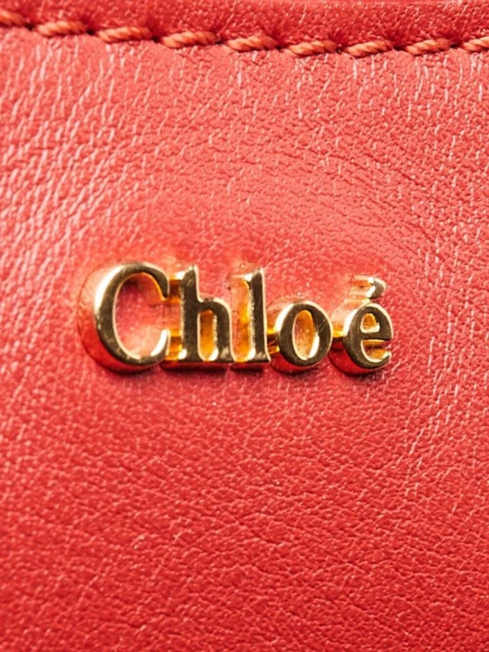 Chloe Red Leather Embroidered Horse Belt Bag - Picture 7 of 11